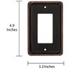Henne Bery Rope Edge Decorative Wall Plate Switch Plate Outlet