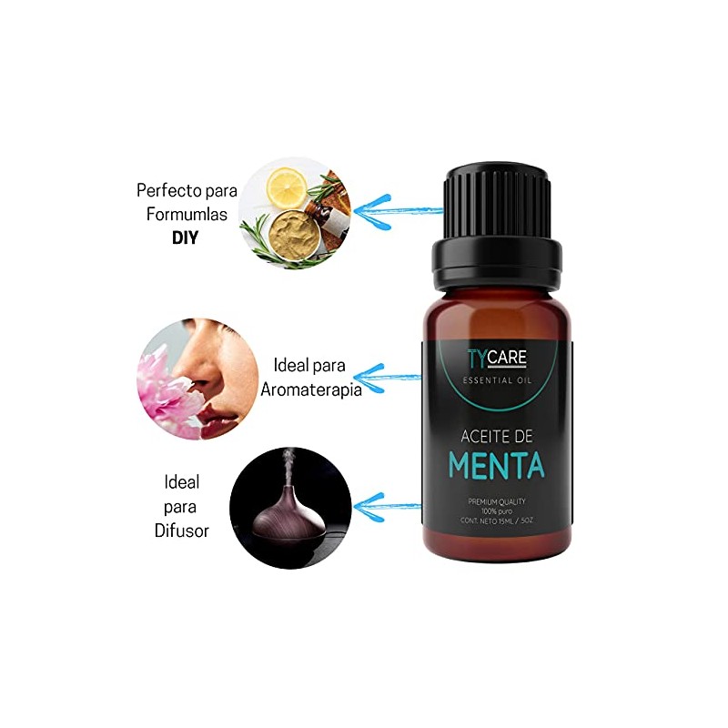 Aceite Esencial de Menta (Mentha Piperita) - 100% PURO PREMIUM