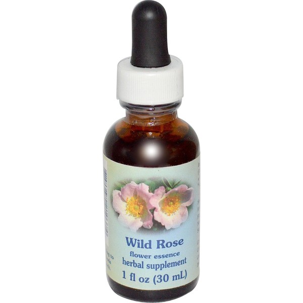 Flower Essence Healing Herbs Organic Wild Rose Dropper - 1 fl oz