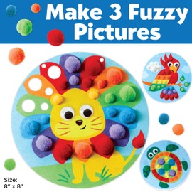 Creativity for Kids Pom Pom Pictures: Animals - Preschool Learning Activities, Sensory Toys for Toddlers, Toddler Arts and Crafts (Ages 3+)