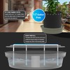 Molgoc Self-Watering Base with Visible Water Level,5-Pack,Keeps Leaves and Flying