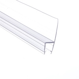 78" Shower Door Side Seal Strip for 1/4 inch Frameless Glass Shower Door Clear Polycarbonate (78" X1)