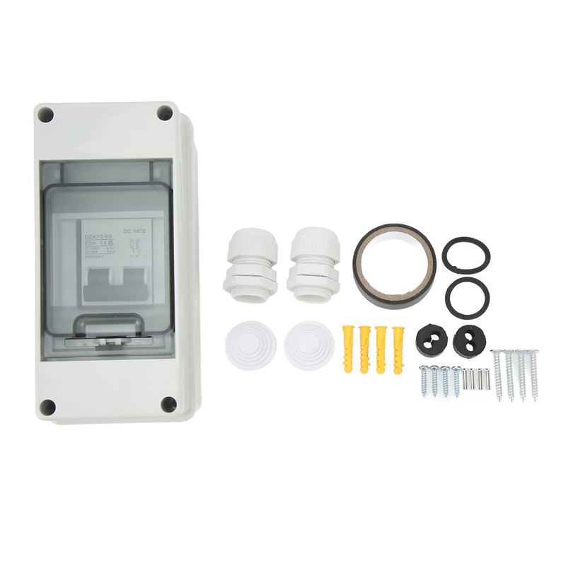 DC Miniature Circuit Breaker, 2 Pole DC1000V 20Amp Isolator with