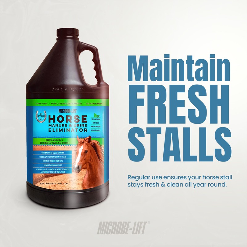Microbe-Lift Horse Manure & Urine Eliminator – 1 Gallon –