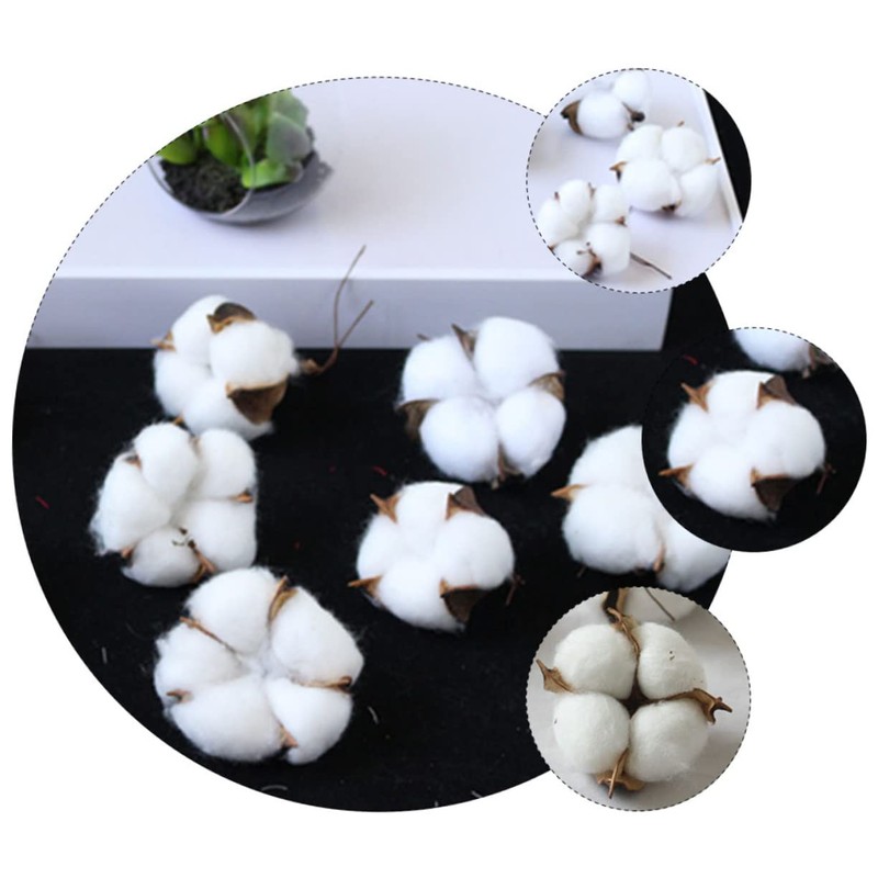 CHILDWEET Christmas Tree Decorations 10pcs DIY Cotton Ball Ornaments Soft