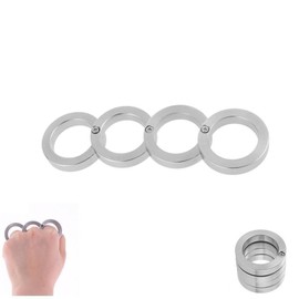 4PCS Folding Finger Ring, Fidget Rings, Finger Foldable Ring for Adults, Stress Relief Fidget Toy for Office, Travel and Study, Compact and Portable Anxiety Relief Accessory,Stress Relief Toys