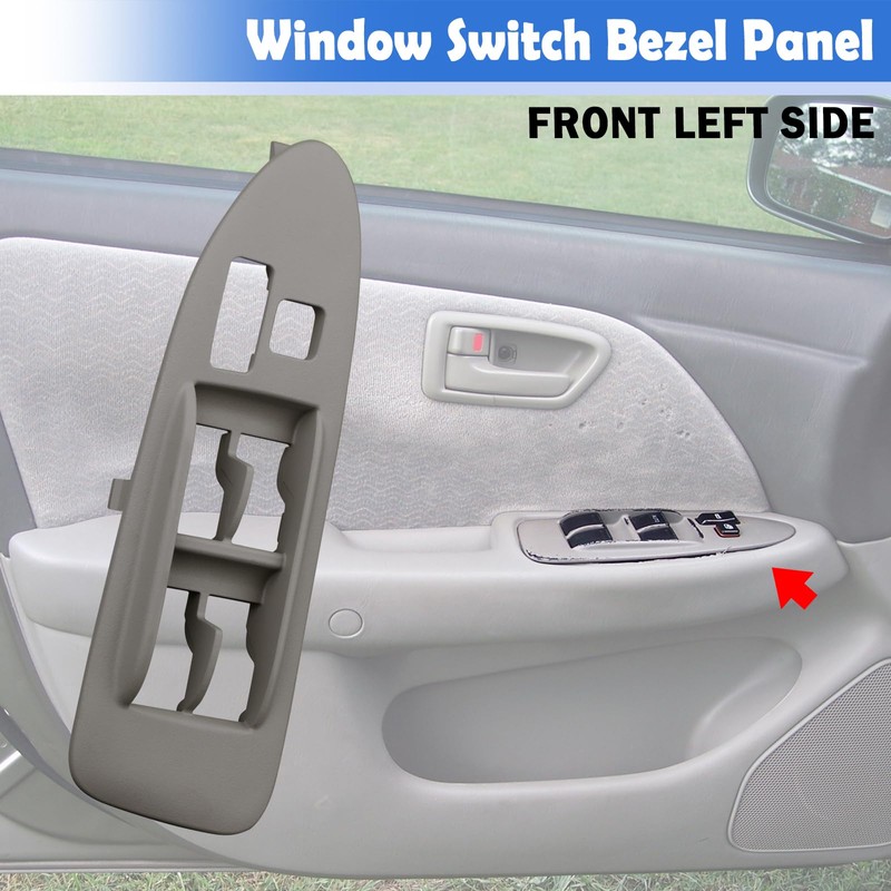 Osompar Window Switch Bezel Panel Front Driver Side Compatible with