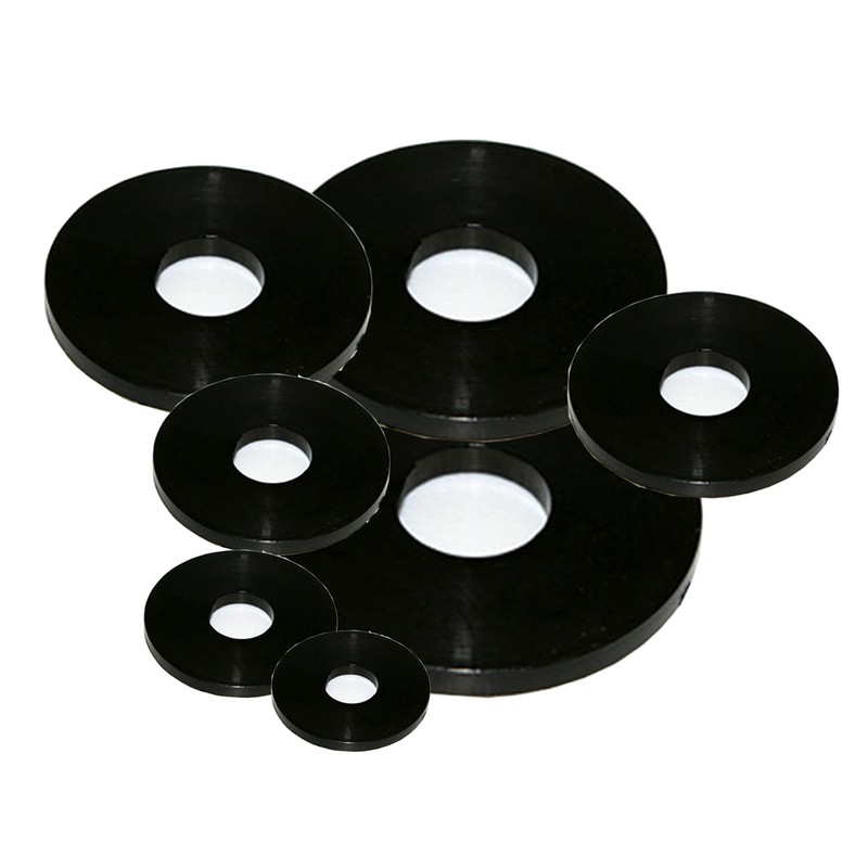M12 X 36mm Nylon Black Penny Washers Fender Repair Washer
