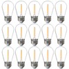 FLSNT 15 Pack Outdoor LED Replacement Bulbs for String Light,