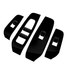 TANGDUTUTU NOTE-BLSJB NISSAN NOTE E13 Power Window Switch Cover Door Window Button Door Switch Panel Interior Parts Accessories ABS Resin 4 PCS New Model NOTE E13 December 2020 ~ [Piano Black]