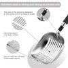 Cat Litter Scoop, Metal Litter Scooper with Deep Shovel, Scooper