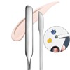 2Pcs Makeup Spatula metal Set Professional Beauty Stainless Steel Cosmetics