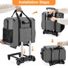Trunab Rolling Scrapbook Tote Craft Organizers and Storage with Wheels,