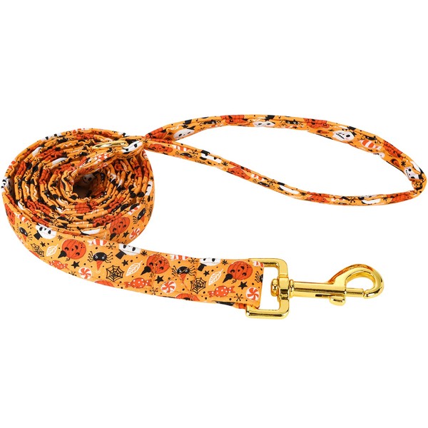 ARING PET Halloween Dog Leash, Pumpkin Ghost Leashes Matching Collars