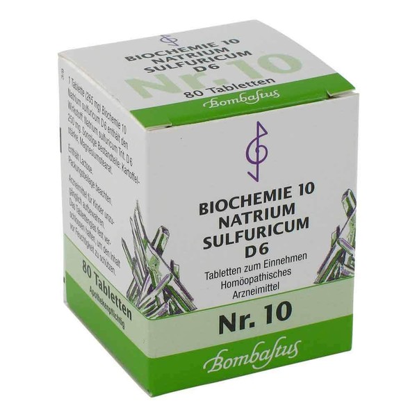 BIOCHEMIE 10 Natrium sulfuricum D 6 Tablets Pack of 80