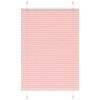vidaXL Pleated Blind Pink 100 x 100 cm Fabric Width