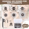 24 PCS Hearing Aid Cleaning Kits, Replacement Domes Set with