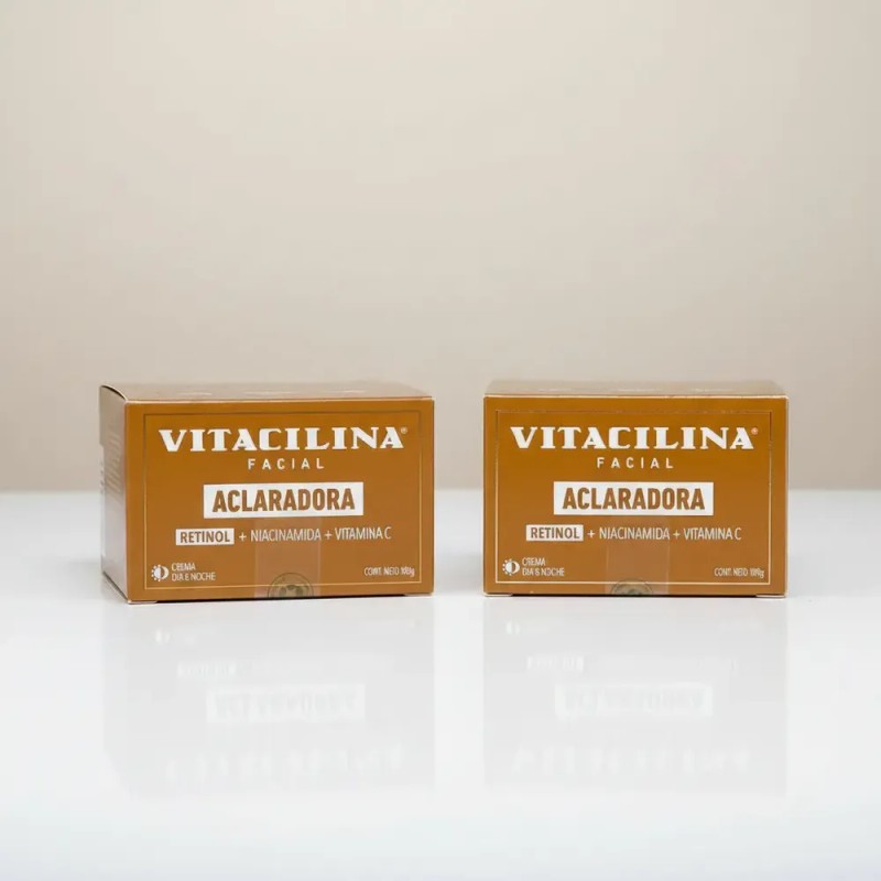Crema Facial Aclarante Vitacilina 2p Vitamina C+retinol