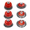 AUPREX 4 1/2" Angle Grinder Wire Wheel Set - 4
