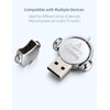 ZJR USB Flash Drives 128GB Thumb Drive Cute Cartoon Metal