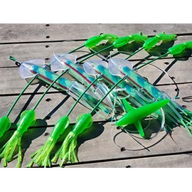 Squidnation Long Tail Flippy Floppy Thing Fishing Daisy Chain Tuna & Marlin Magnet (LUMO)