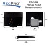 RecPro RV Stove Range Hood Vent with Light | 22"