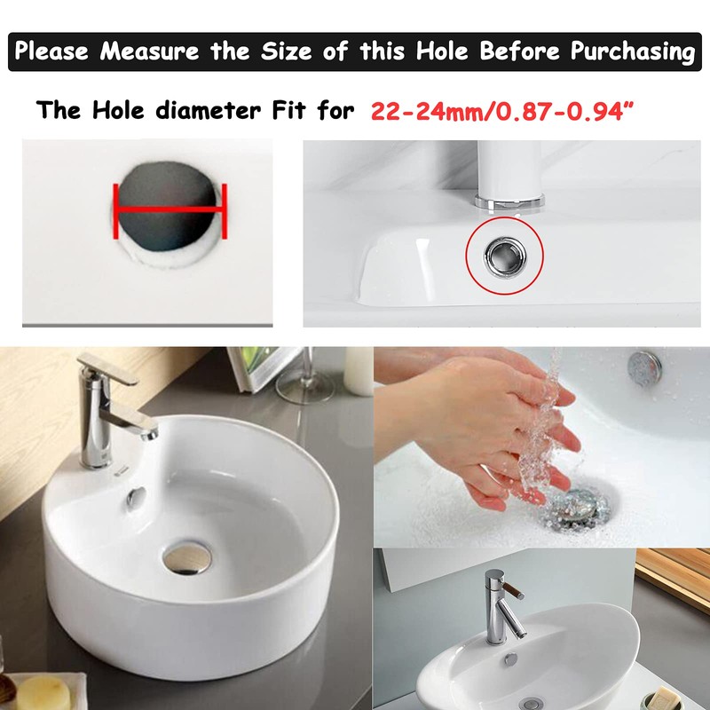 4 Pack Sink Basin Overflow Trim Ring Solid Brass Bathroom