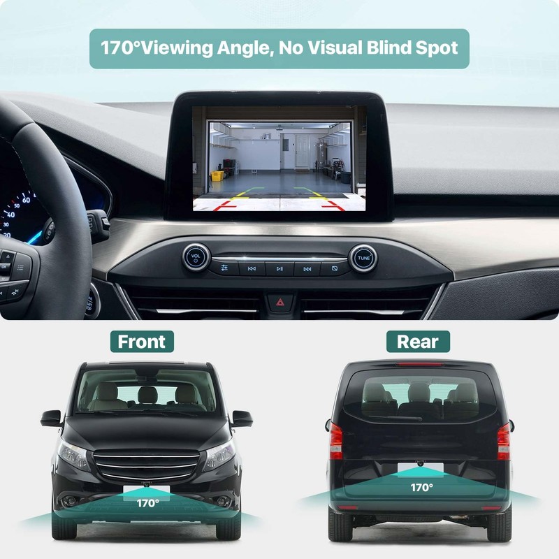 AHD1080P Backup Camera with Video Format Switch Button, GreenYi Reverse