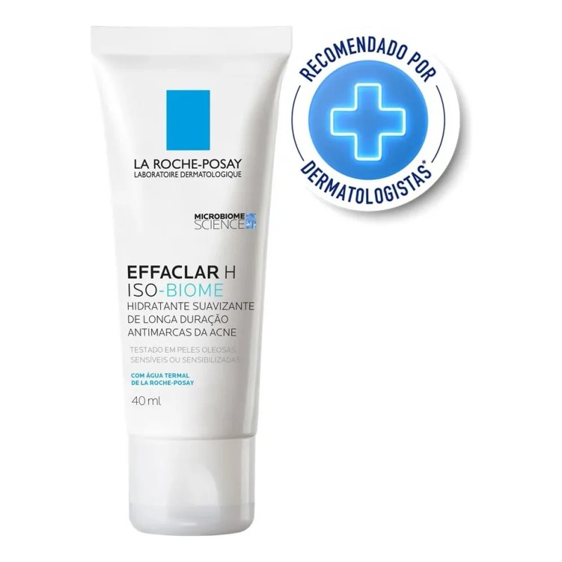 Crema Hidratante Roche Posay Effaclar Iso Biome 40ml Día Noche