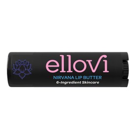 Ellovi Bálsamo Labial Natural Butter - Nirvana - Puro Suficiente para Comer - Hecho Con Solo 6 Ingredientes Veganos - Cuidado Hidratante Labial para  