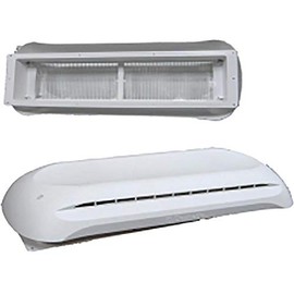 Dometic RV Refrigerator Vent Cover, Base and Cap, Polar White