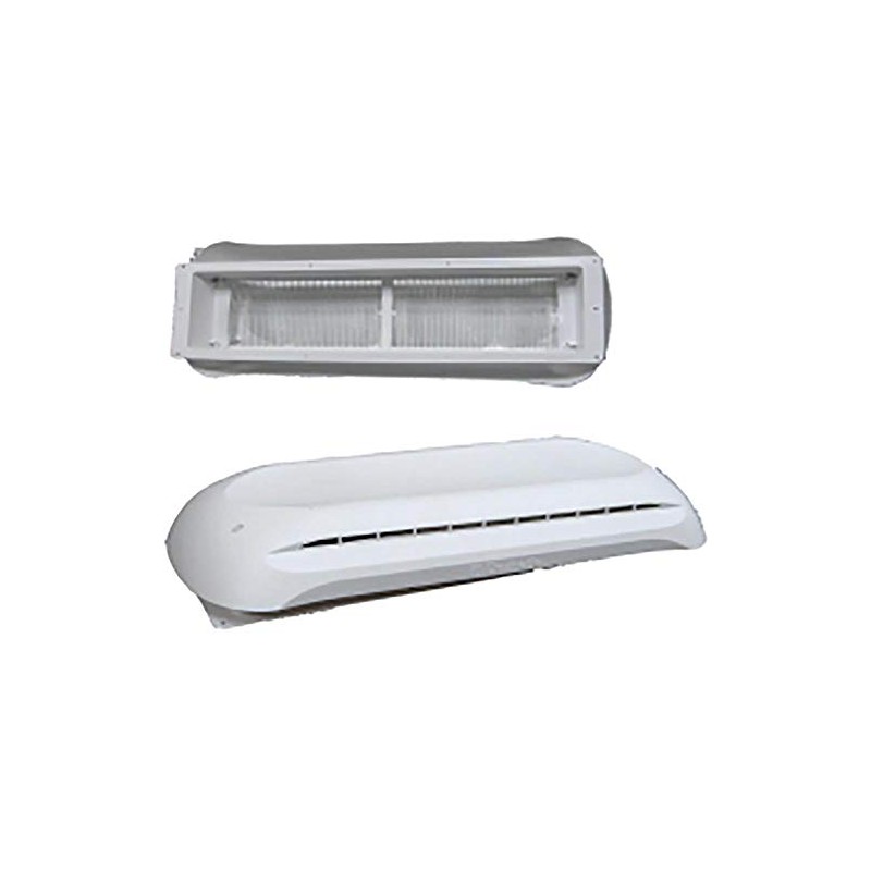 Dometic RV Refrigerator Vent Cover, Base and Cap, Polar White