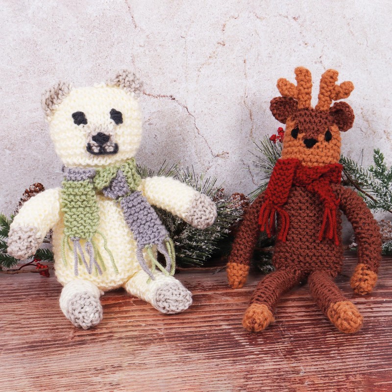 Trimits Bear Knitting Kit - Make Your Own Teddy Bear