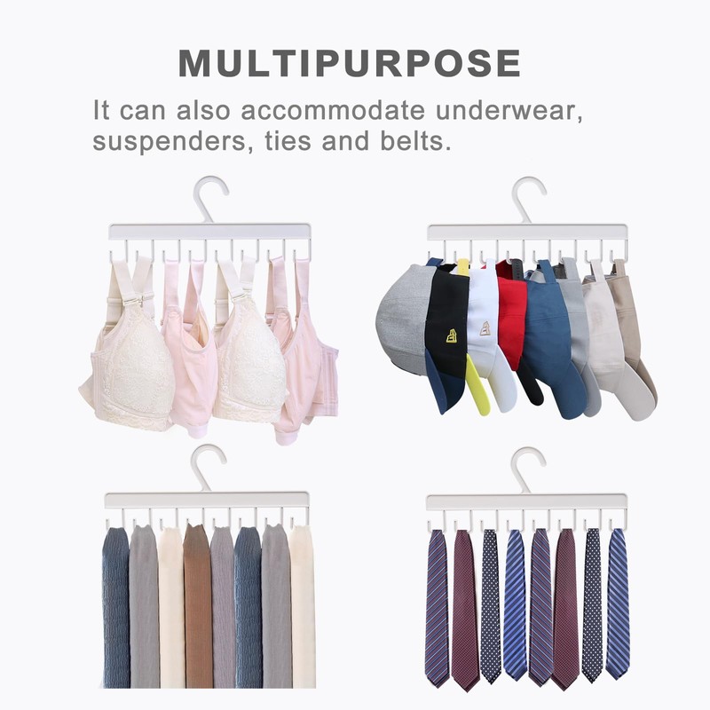 2Pcs Hat Hangers for Closet, Hat Organizer for Baseball Caps,