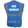 Dog Handler Printed Blue Hi Vis Vest/Waistcoat, Security Officer, Security
