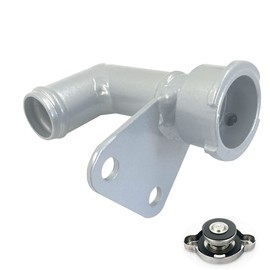 HCHCSPEED Aluminum Radiator Coolant Filler Neck Hose Pipe Replacement For Honda Civic FA1/FD1/FD4 K20/R16/R18 06-11 Silver