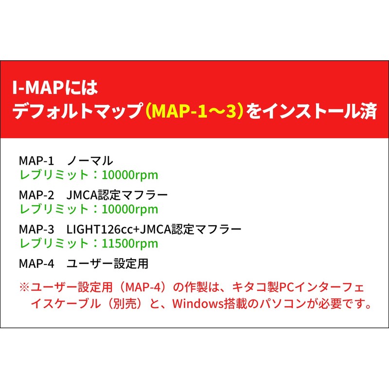 Kitaco 763-1155000 I-MAP (Injection Controller) Zoomer X (JF52 All Models)