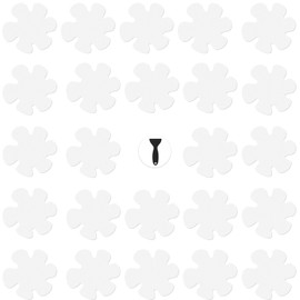 Calkkrer Pack of 24 Upgraded Anti-Slip Bathtub Stickers, Safety Shower Stairs, Non-Slip, Underwater Sticking, Shower Mat, Bathtub, Non-Slip Pads