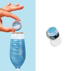 Fancy Sprinkles Premium Edible Glitter, 100% Edible Glitter for Sparkling Food & Drinks No Taste or Texture (4g, Aquamarine Blue)