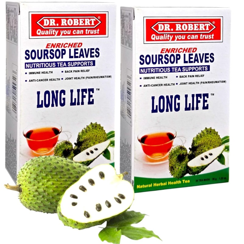 Dr RObert Soursop Leaves Tea Bags 20ct Natural Herbal Health