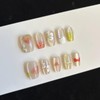 Handmade Nail Tip, Strawberry, 3D Nail Art, False Nail Design,