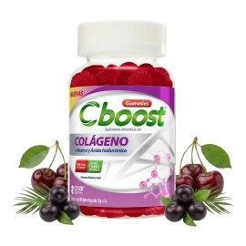 Gomitas Colágeno Boost Piel Uñas Cabello Biotina Ácido Hialurónico Sabor Cereza Pack