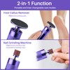 Electric Foot Callus Remover, 2-in-1 Electric Foot Filer/Nail Filer, Callus