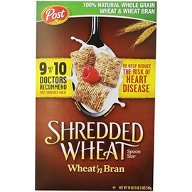 Post, Shredded Wheat, Wheat & Bran Cereal, 18 oz - SET OF 2
