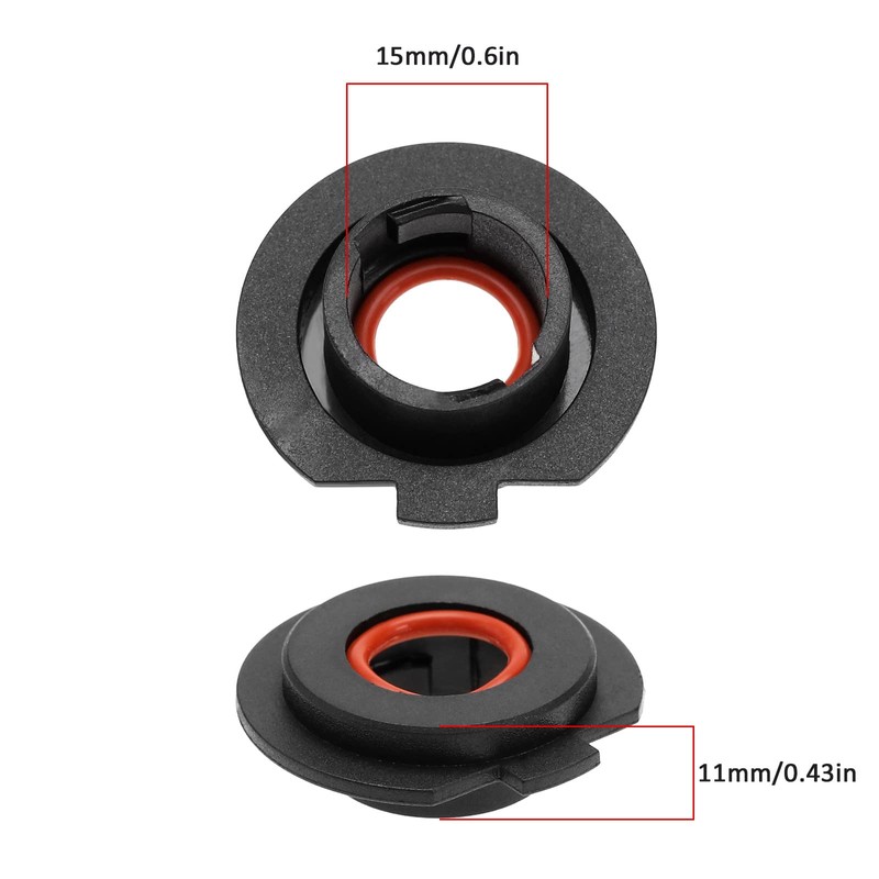 SG Store 4 Pieces Car H7 LED Headlight Lamp Socket