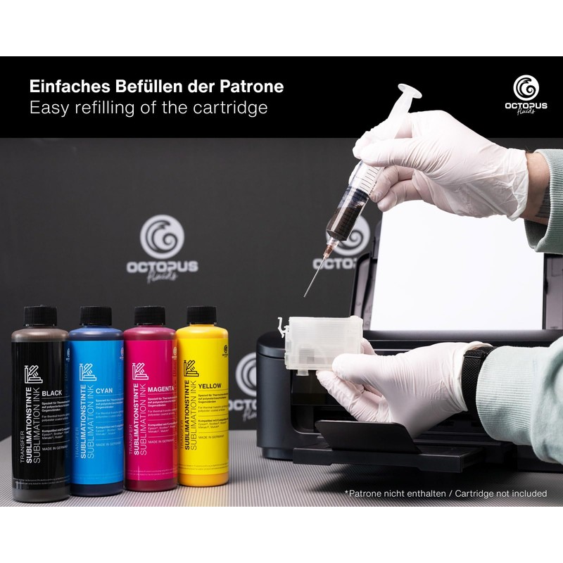 250 ml Sublimation Ink for Textile Printing, Transfer Printing, Sublimation