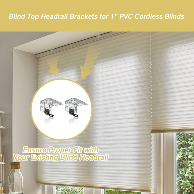 2 PCS Replacement Brackets for Cordless Blinds Mounting Bracket with