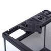 REPTI ZOO Mini Reptile Glass Terrarium,Front Opening Door Full View