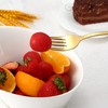 Briout Gold Silverware Set, 20 Piece Golden Cutlery Set Service