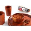SAL DE AQUÍ - Set de 4 mezcaleros de madera